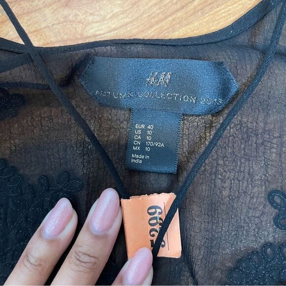 Limited Edition H&M Autumn 2013 Collection Maxi Dress Size 10 - Picture 4 of 9